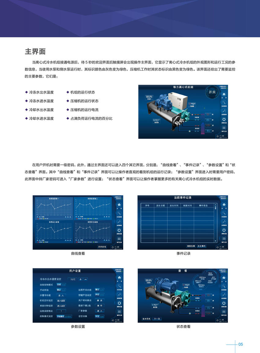 格力CVE高效直流变频离心机组5