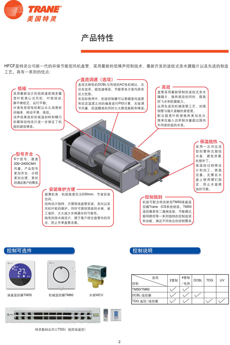 特灵HFCF机组特点